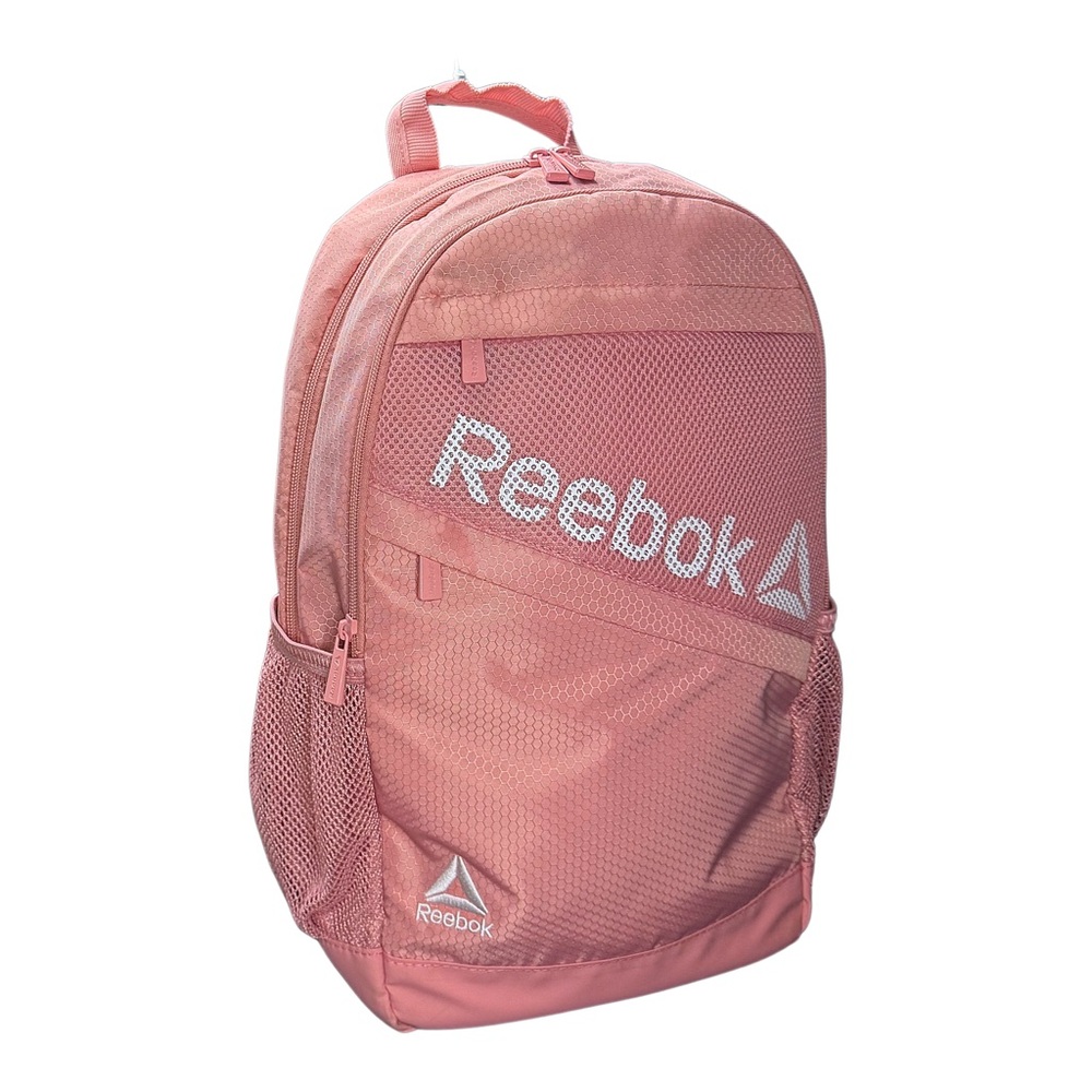 Reebok ISLA Rose Colored Backpack with Mesh Pockets